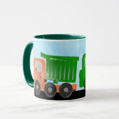 Mug Camions à pompe jaune et orange (Devant gauche)