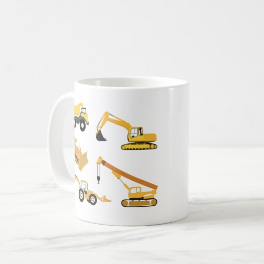 Mug Camions de construction (Devant gauche)