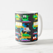 Mug camions et voitures et autobus (Devant droit)