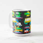 Mug camions et voitures et autobus (Devant gauche)