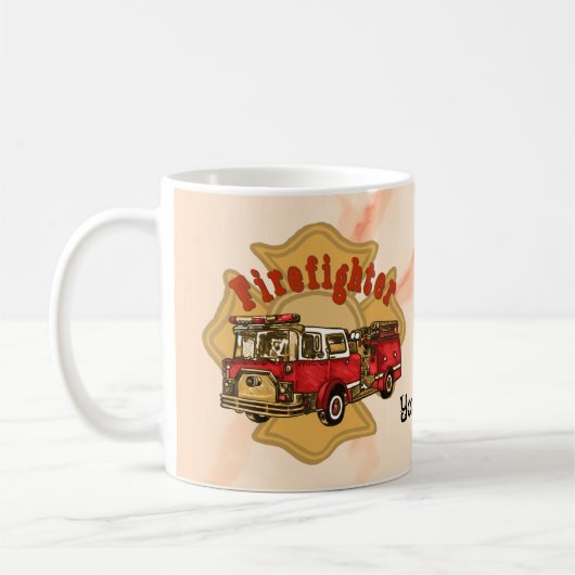 Mug Camions pompiers (Gauche)