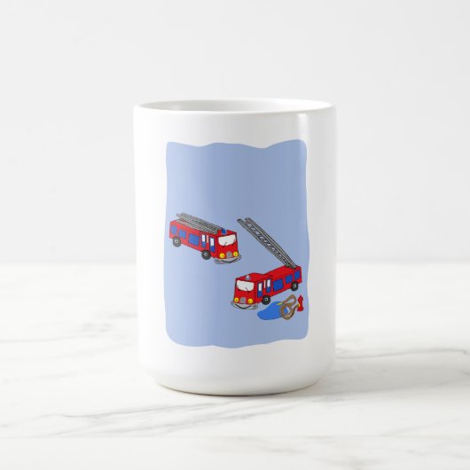 Mug Camions pompiers rouges (Centre)