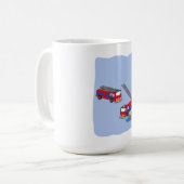 Mug Camions pompiers rouges (Devant gauche)