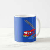 Mug Camions pompiers rouges (Devant droit)