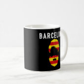Mug Camiseta Barcelona Drapeau Souvenir Tourisme Catal (Devant droit)