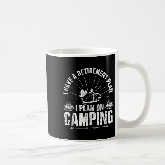 Mug Camng Retirement Gift Funny Quote Outdoor Retired  (Droite)