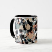 Mug Camo Abstrait en mosaïque (Devant gauche)