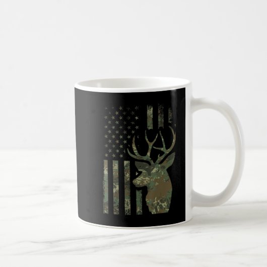 Mug Camo American Flag Chasse de canard cadeau pour El (Droite)