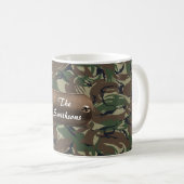 Mug camo armée brun et vert personnalisé (Devant droit)