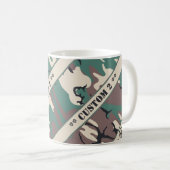 Mug Camo avec le texte fait sur commande (Devant droit)