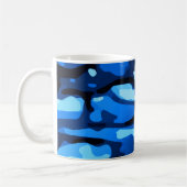 Mug Camo bleu Abstrait Motif (Gauche)