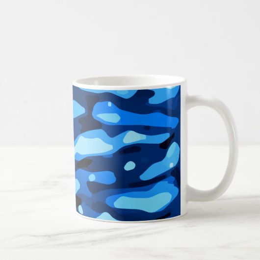 Mug Camo bleu Abstrait Motif (Droite)