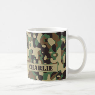 Mug Camo camouflage motif nom personnalisé