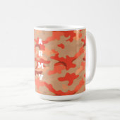 Mug Camo de bois orange (Devant droit)
