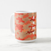 Mug Camo de bois orange (Devant gauche)