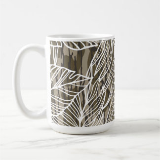 Mug Camo Fond de Terres Botaniques Sans Couture