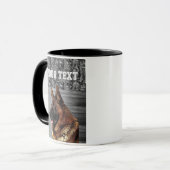 Mug Camo German Shepherd Chien race Nom animal (Devant gauche)