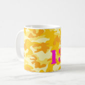 Mug Camo Jaune Rose Chaud 13.1 Semi-Marathon Run Amusa (Devant gauche)