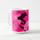 Mug Camo rose-foncé ; Camouflage (Devant gauche)