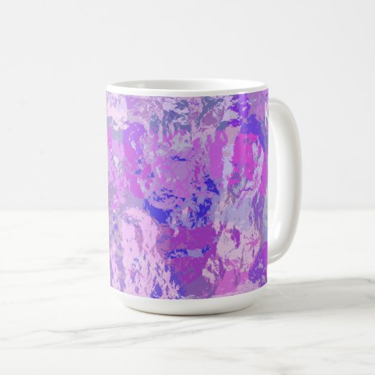 Mug Camo rose violet Abstrait (Devant droit)