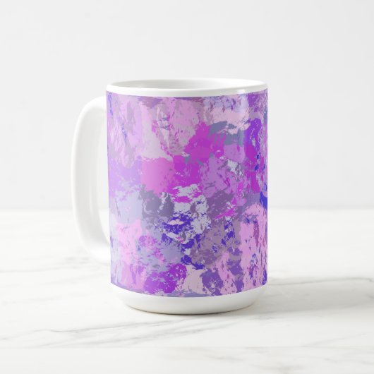 Mug Camo rose violet Abstrait (Devant gauche)