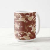 Mug Camo Tan Désert Avec Personnalisation (Devant droit)