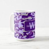 Mug Camo violet avec personnalisation (Devant gauche)
