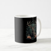 Mug Camoflage Drapeau Américain Antlers Chasse De Cerf (Devant droit)