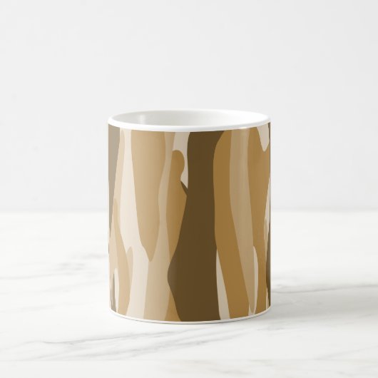 Mug Camouflage Abstrait Brown Tone (Centre)