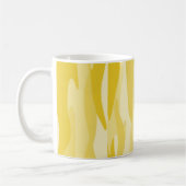 Mug Camouflage Abstrait de ton jaune (Gauche)