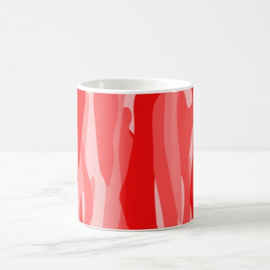 Mug Camouflage Abstrait ton rouge (Centre)