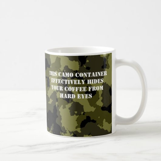 Mug Camouflage Conteneur De Café De Style Militaire (Droite)