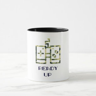 Mug Camouflage Contrôleur de jeu vidéo prêt Gamer