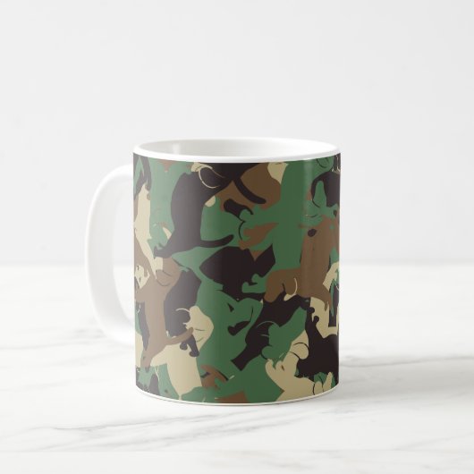 Mug Camouflage de beagle (Devant gauche)