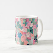 Mug Camouflage de chat Pastel Colours (Devant droit)