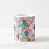 Mug Camouflage de chat Pastel Colours (Centre)