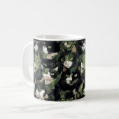 Mug Camouflage de chats verts (Devant gauche)