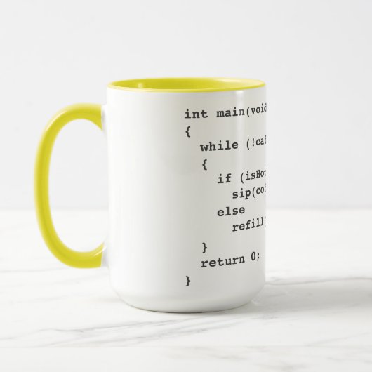 Mug Camouflage de code café pour les développeurs de l (Gauche)