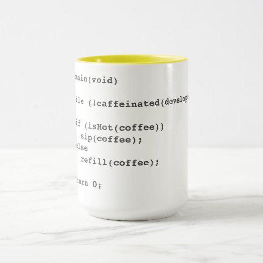 Mug Camouflage de code café pour les développeurs de l (Centre)