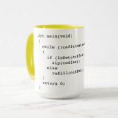 Mug Camouflage de code café pour les développeurs de l (Devant gauche)