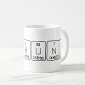 Mug Camouflage de nom de table périodique Lab Hunk (Devant droit)