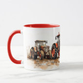 Mug Camouflage de tracteur personnalisé (Gauche)