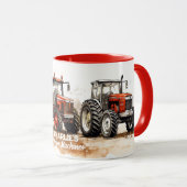 Mug Camouflage de tracteur personnalisé (Devant droit)