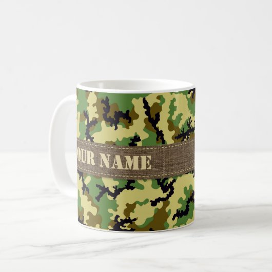Mug Camouflage des bois (Devant gauche)