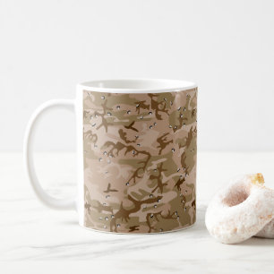 Mug Camouflage Désert Avec Galets, Militaire, Armée