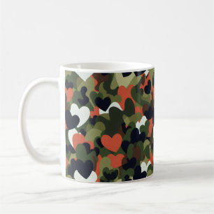 Mug Camouflage du coeur Motif vert
