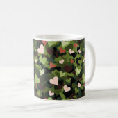 Mug Camouflage du coeur vert (Devant droit)