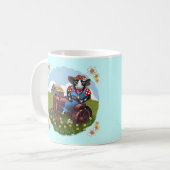 Mug Camouflage du tracteur de conduite de vache (Devant gauche)