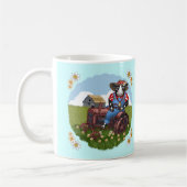 Mug Camouflage du tracteur de conduite de vache (Gauche)