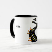 Mug Camouflage féminin de la circulation routière (Devant gauche)